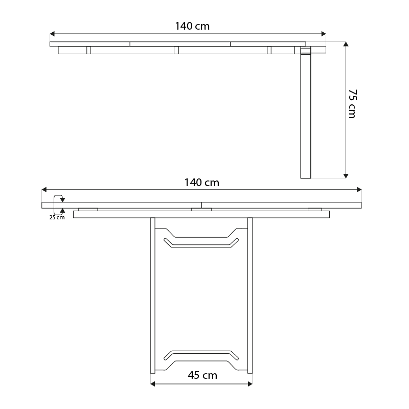 Módulo Extensível Mesa Leone